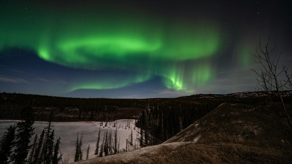 Northern Lights, also known as the Aurora Borealis