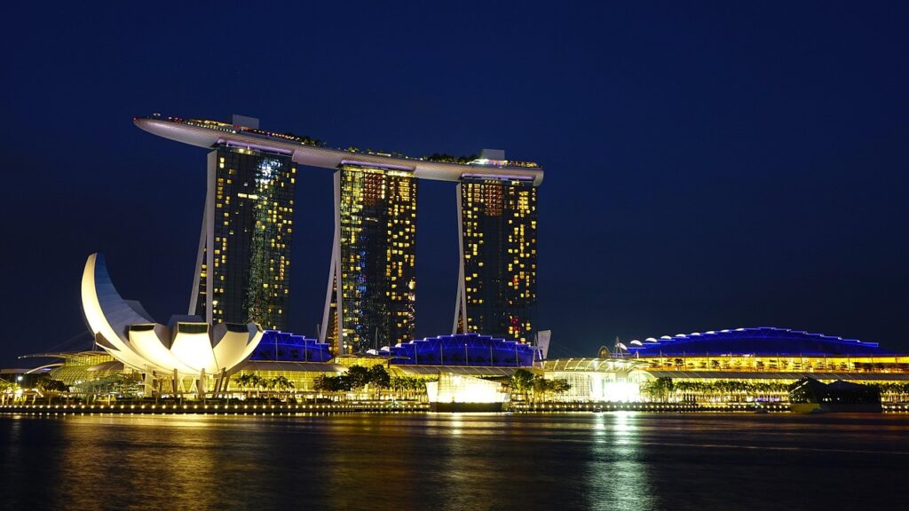 iconic Marina Bay Sands in Singapore.