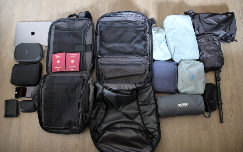 Lightweight travel backpack ideal for minimalist travelers