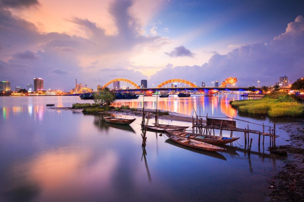 Dragon Bridge in Da Nang, Vietnam